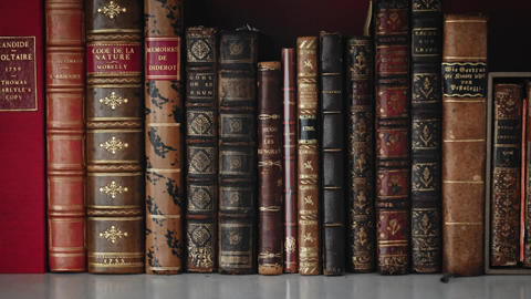 A collection of vintage books
