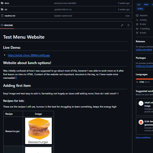 a thumbnail with project repo detail